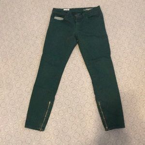 Green legging jean by gap size 26